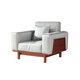 
Guangming Furniture Solid Wood Sofa Modern Simple Soft Bag Sofa Living Room Elm Wood Sofa 3894 Single seat