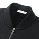 Dancing with the wolf [adding velvet] cardigan knit sweater for men 2024 winter new casual jacket warm sweater for men 2027 black 001 165/84A/S