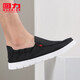 Huili Men's Shoes Lienza zapatos para hombres Summer transpirable viejos zapatos de tela Beijing Zapatos casuales y lentos de los hombres 6172 Negro 41