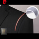 Pierre Cardin (pierre cardin) high quality suit suit for men, three-piece business suit, professional formal suit, small suit for men, wedding groom, work jacket, black (suit + trousers +) XL 110-125Jin Jin equals 0.5 kg