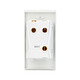 DELIXI switch socket multi-function 118 socket switch function key CD691 stylish white wall power concealed panel, double control at one turn