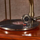 SHENGLINA American solid wood gramophone antique audio European living room retro vinyl record player old classical record player cherry color upgraded karaoke function