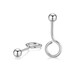 Jamie PT950 platinum earrings for ear care-Yuanzhu Doudou pt950 platinum earrings-a pair of about 1-1.2 grams