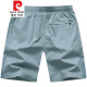 Pier Cardin Brand High-General Suites pantalones cortos para hombres de verano Pantalones cortos de cinco puntos para hombres de algodón de mediana edad de mediana edad Pantalones de playa de deportes delgados de algodón de mediana edad.