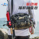 Jiazhi fishing lure bag, multifunctional waist bag, crossbody bag, large capacity fishing rod bag, special storage bag, fishing gear bag, waterproof fishing gear bag, special camouflage [naked bag] No Specifications