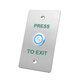 Igiftfire Panneau de commutation d'accès extérieur en extérieur personnalisé Auto-réinitialisation 86 Bouton de porte de type étroite Longue colonne Bouton d'ouverture de porte longue bande + boîte inférieure Z3519D2W (taille