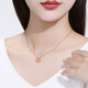 Saturday Fortune (ZLF) 18K Rose Gold Love Pendant Women's O-shaped Chain Necklace for Girlfriend T Holiday Gift Sold Out Pendant (chain not included)