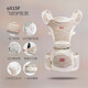 Hug Bear Baby Carrier Waist Stool Multifunctional Baby Carrier Magic Device Children's Baby Carrier Belt Foldable Stool Breathable Baby Carrier Belt Lifan White [Flying Weaving Belly Protection Model]