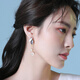 Qlady leaf tassel earrings women's fashion long style simple temperament 925 silver needle earrings light luxury imitation pearl earrings gift