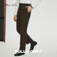 
FULL MONTY loose wool suit pants for men business casual high waist Naples trousers [Global Customized Home Series] Dark Brown 6995 36