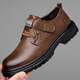 
Men's British style thick-soled workwear casual shoes trendy versatile men's shoes leather shoes (item number 9908) brown 40