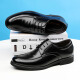 Nordic Pictures (Beioutu) Zapatos de cuero para hombres Classic Business Zapatos casuales para el lugar de trabajo británico Lace-up cómodos zapatos para hombres 9827 Negro 42