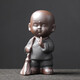 Yuxuan Zen Tea Pet Purple Clay Fine Handmade Ceramics Little Monk Can Cultivate Tea Art Tea Ceremony Tea Play Tea Tray Ornaments Sweeping Monk