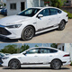 Cang Plastic is suitable for 24 models of BYD Qin Plus Honor Edition car cover, new energy DMIEV car stickers, pull-up body, side skirt stickers, black jin lip reflective material