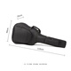 Lovebird 41-inch guitar bag 10mm thickened sponge shoulder folk guitar bag guitar bag guitar case rounded corner pocket