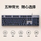 
Logitech K845 mechanical keyboard, wired keyboard, gaming office keyboard, e-sports, green tea red axis keyboard, computer notebook backlit DIY keycap, full size 104 key, full size, Longhua blue axis 104 key, white light