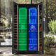 BAIKAILUN frequency converter wine cabinet dual temperature constant temperature red cabinet home living room ice bar office tea refrigerator double door office thin zero embedded bench embedded freezer embedded glass refrigerator mirror dual temperature full display 162 bottles thin section