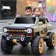 FKU tank Raptor children's electric vehicle, four-wheeler remote control off-road vehicle, two-person baby toys can be used as adults' stroller, light luxury red + wear-resistant hard wheel + super-power battery + tools