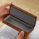 Original intention is like snow black walnut glasses box solid wood glasses storage box anti-pressure portable gift wooden box eye box wooden black walnut glasses box
