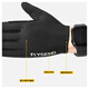 FLYGEND Cycling Gloves Half Finger Summer Men's and Women's Road Bike Mountain Bike Short Finger Cycling Shock Absorbing Non-Slip Gloves Black Palm Long Finger M