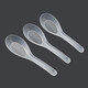 Fangcaodi Disposable Chinese Spoon, Soup and Fork, Takeaway Fast Food Spoon and Fork, Small Spoon, Rice Spoon, Fruit Spoon and Fork, Disposable Chinese Spoon, 120 Count