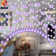 Xiangshangge crystal bead curtain butterfly hole-free partition porch aisle toilet toilet balcony living room bedroom door curtain hanging curtain 25 arc shapes