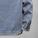 Chaqueta de mezclilla de pájaros carpinteros para hombres en primavera y otoño American High Street Diseño de chaqueta suelta y hermosa decoración de bolsillo versátil TBK-2679-1 Blue XL