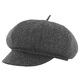 Hundred Hat King Autumn and Winter Wool Woolen Octagonal Hat Men's Middle-aged and Elderly Hats Old Man Hats Old Man Hats Grandpa and Dad Hats Dark Gray Extra Small Size (54)