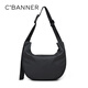 C.BANNER Crossbody Bag Women's Large Capacity Casual Versatile Shoulder Bag Light Luxury Shoulder Bag Commuting Sports Mobile Phone Bag High-End Brand