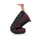 WVNE spring and summer old Beijing cloth shoes women's shoes mother single shoes 2025 deep mouth soft sole flat heel flat sole comfortable middle-aged and elderly anti-slip 880 red 39 [standard size]