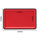 Deli 138 * 86 mm carré la plate-forme d'impression à sec rapide tampon claire marque Fourniture financière Supplies Office Red 9864es