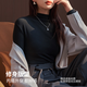 Yu Zhaolin half turtleneck bottoming shirt for women with velvet and brushed thickening for women to keep warm in autumn and winter, and to wear autumn and winter tops with style