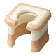 Jiejiang Laishuhui toilet chair for the elderly, pregnant women's toilet, non-slip mobile toilet, squatting toilet to sit on the toilet artifact, household simple brown (hard pad + anti-slip)