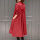 
FSHE2025 new spring and autumn Korean mid-length over-knee thin windbreaker jacket for women loose and slim with lining jacket Red high-quality A 2XL