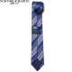 North Martin High-End Silk Tie Men's Formal Business Handmade 7.5cm Daily Gift Box Blue