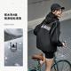 
Li Ning (LI-NING) lotus leaf windbreaker jacket for men and women same style waterproof sunscreen clothes for summer thin outdoor reflective jacket jacket black [Nylon UPF50+]AFDU695-1 L
