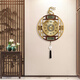 
Zhizhen Brass Wall Clock Living Room High-end 2025 New Chinese Deer Head Watch Wall Clock Light Luxury Entrance Restaurant Quartz Clock 6175 Imitation Copper Model-Brand Movement