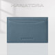 HANATORA Tarjetero de estilo japonés para hombre, tarjetero de cuero ultrafino, tarjetero de identificación para hombre y mujer, regalo de San Valentín, azul claro