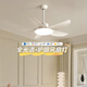 
Beautiful lamps and Guangdong Zhongshan lamps simple modern fan lamp restaurant chandeliers cream wood style dining room dining table fan chandeliers full spectrum 46-673A absorb black top dark wood grain leaves