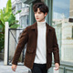 Filixidi woolen coat men's autumn and winter new men's wool short jacket jacket men's casual woolen top black M