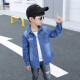 Boys' denim shirt long-sleeved medium and large children's shirt 2019 autumn new boys' bottoming shirt autumn clothing children's tops Western style medium and long Korean version 1902 astronaut 160 (recommended height 150cm)