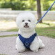 Chongdeduo Dog Leash Small Dog Harness Dog Leash Dog Rope Dog Walking Leash Teddy Pomeranian Corgi Blue XS (7-14Jin Jin is equal to 0.5kg dog)