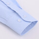 Shanshan White Shirt Herren-Langarmgeschäft Casual Formal Formal tragen kostenlose Eisenarbeit kostenlose Eisenhemd TCT3882 Blau Jacquard 40