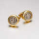 
KFLK high-end shirt cufflinks sleeve nails men's shirt business movement mechanical French cuff button nails metal Cfflinks F885 gold