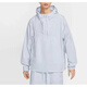 
Nike (NIKE) men's outdoor half zipper long sleeve drawstring woven hooded pullover jacket FN3893-043 light blue S/165