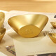 Jishantang Solid Brass Gosdated Sintot Dornmants Home Office Desktop Coremer New Home Открытие подарочных подарков 5 см Медной слиток (песчаное золотое стиль)