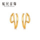 Pendientes de oro minimalistas de joyas de hangmin
