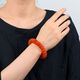 Chengyuanxiang CREORISETIN natural raw mineral old beeswax cake abacus bead bracelet Russian material bracelet red beeswax genuine fluorescent floating salt water amber old red wax 14mm