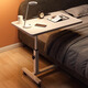 HALODN Lift Computer Desk Movable Bedside Table Desk Bedside Study Table Lazy Desk Simple Folding Small Table White Frame Whiteboard 30*50 No Barrels Height 59-89 Tilt Folding (Beijing Sufa 98% Arrival Next Day)