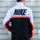Nike (Nike) Veste masculine Spring and Automne Nouvelle-Fashion Sportswear Veste respirante confortable Top Contord Clothing CK2218-010 AV9756-100 / Blanc et Black Splicing XL